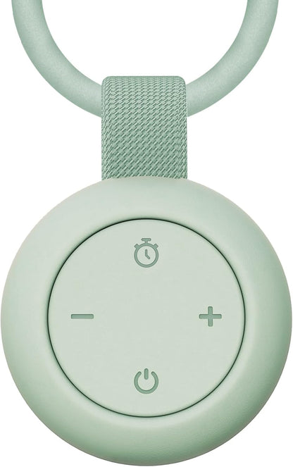 Portable Baby Sound Machine [White Noise for Babies Kids Adults][Timer Function][12 Soothing Sounds][Sleep Soother] 15 Hours Battery Life, Travel,Registry,Gifts,Shower,Clips on Baby Stroller